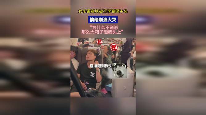 女子乘高铁遭行李箱砸中崩溃大哭，安全漏洞与人心之痛