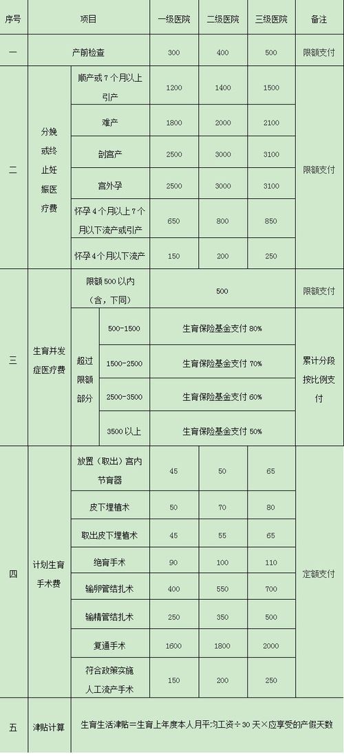 生育保险报销范围详解